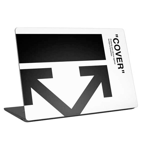 Black and White Arrows Universal Laptop 15in (12.2 x 8.8in) Skin